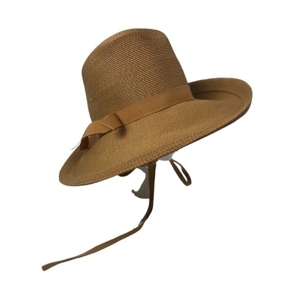Vintage 70s ruth gallin millinery straw Sun hat - Picture 4 of 8